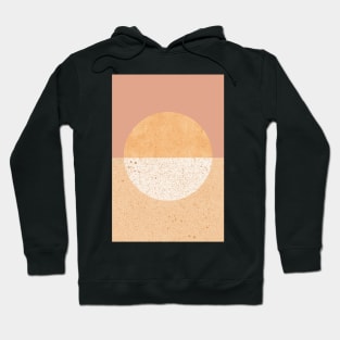 Warm geometric circle color block Hoodie